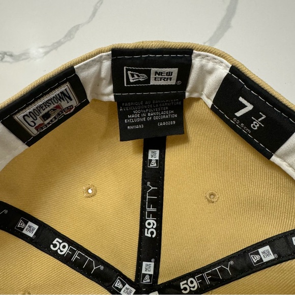 New Era San Diego Padres Stadium Patch Brown Gold 59FIFTY Fitted Hat Men’s 7 7/8 - Picture 6 of 6
